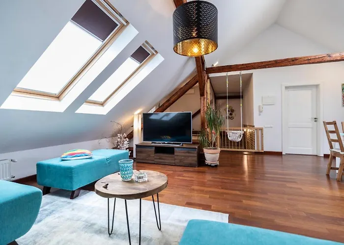 Apartmán Beautiful And Romantic Penthouse With Two Terraces Bratislava